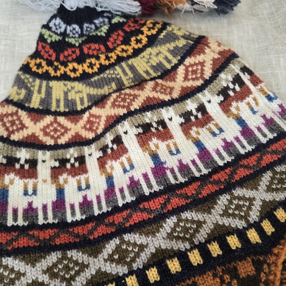 Colorful Peruvian Beanie - Picture 3 of 3